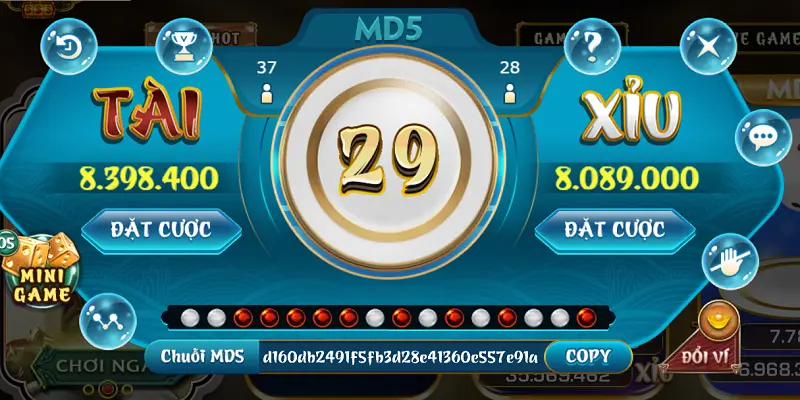 Đánh bại mọi thử thách với game Tài xỉu MD5 Iwin